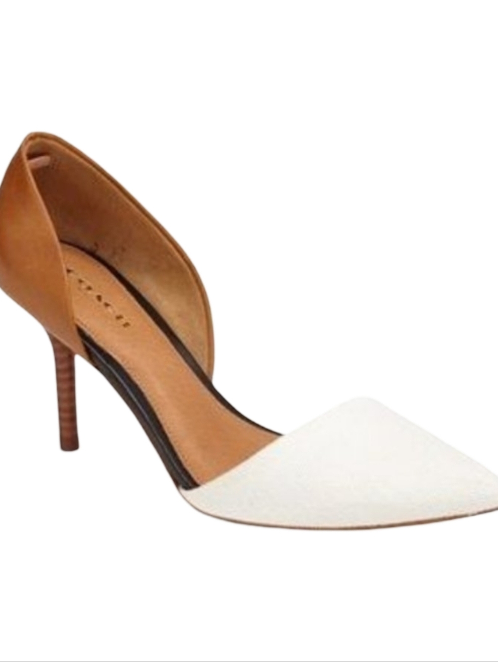 Coach Belle d'Orsay Two-Tone Kitten Heel Pumps 7.5